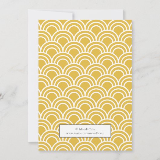 Layerte Scallops Einladung (Rückseite)