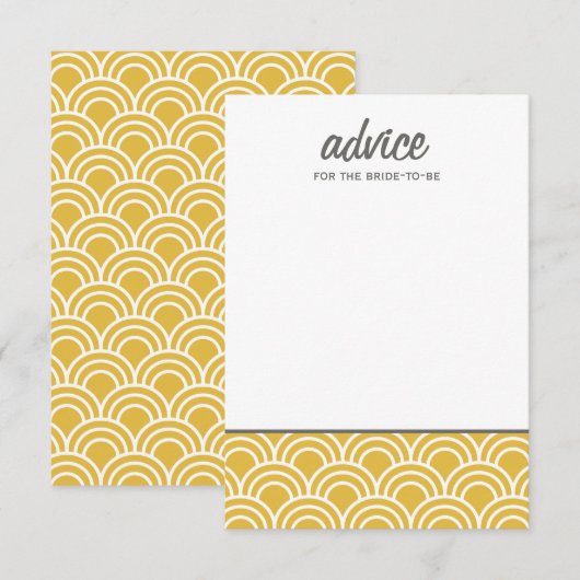 Layerte Scallops Hinweiskarte (Vorne/Hinten)