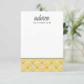 Layerte Scallops Hinweiskarte (Stehend Vorderseite)