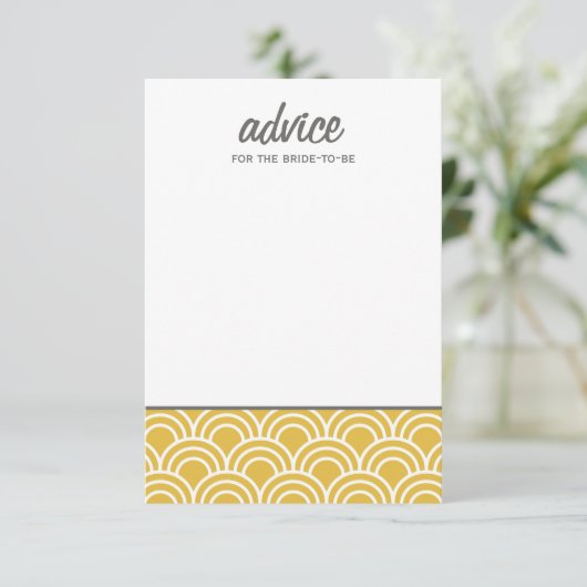 Layerte Scallops Hinweiskarte (Stehend Vorderseite)