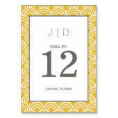 Layerte Scallops Tischnummer (Rückseite)