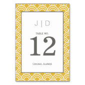 Layerte Scallops Tischnummer (Vorderseite)