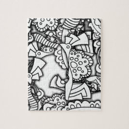 Layery kritzelt Reihe Puzzle