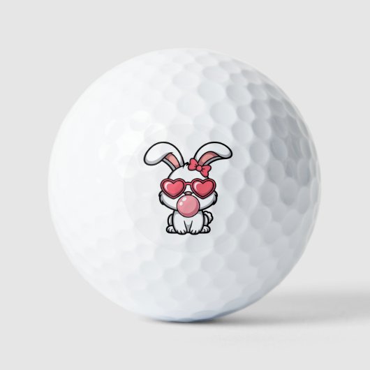 layful Kawaii Rabbit with Bubblegum Bubble Golfball (Vorderseite)