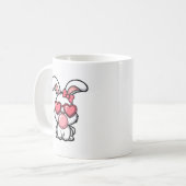 layful Kawaii Rabbit with Bubblegum Bubble Kaffeetasse (Vorderseite Links)