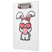 layful Kawaii Rabbit with Bubblegum Bubble Klemmbrett (Links)