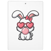 layful Kawaii Rabbit with Bubblegum Bubble Klemmbrett (Rückseite)