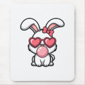 layful Kawaii Rabbit with Bubblegum Bubble Mousepad (Vorne)