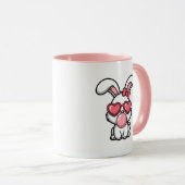 layful Kawaii Rabbit with Bubblegum Bubble Tasse (VorderseiteRechts)