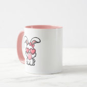 layful Kawaii Rabbit with Bubblegum Bubble Tasse (Vorderseite Links)