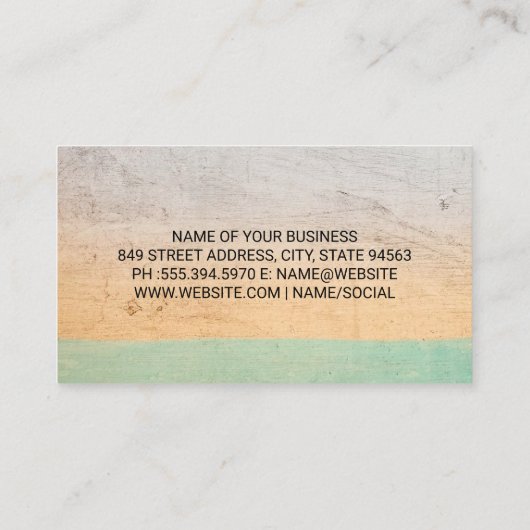 Layierter Text Visitenkarte (Rückseite)