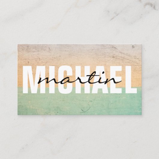 Layierter Text Visitenkarte (Vorderseite)