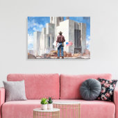 Laying the Foundations  Leinwanddruck (Insitu (Wohnzimmer))