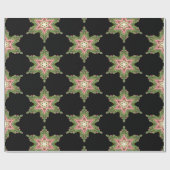 Layla Magical Snowflake Viktorianische Weihnachten Geschenkpapier (Flach)