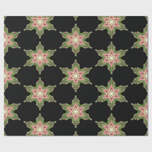 Layla Magical Snowflake Viktorianische Weihnachten Geschenkpapier (Flach)