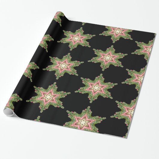 Layla Magical Snowflake Viktorianische Weihnachten Geschenkpapier (Ungerollt)