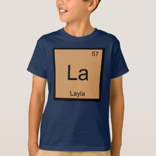 Layla Name Chemie Element Periodensystem T-Shirt