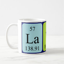 Layla Namen-Tasse periodischer Tabelle Kaffeetasse