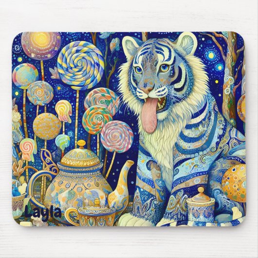 LAYLA ~ Paisley Tiger ~ Tee Party ~ Mousepad (Vorne)
