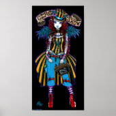 "Layla" Steampunk Circus Tattoo Sideshow Poster (Vorne)