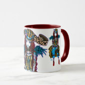 "Layla" Steampunk Zirkus-Tätowierungsideshow-Tasse Tasse (VorderseiteRechts)