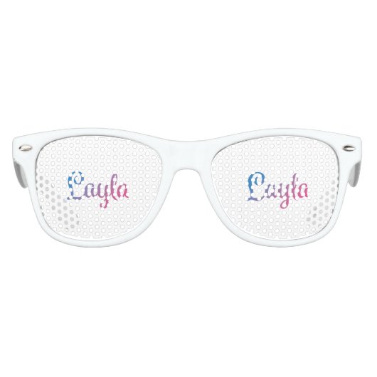 Layla Stylish Cursive Sonnenbrille (Vorderseite)