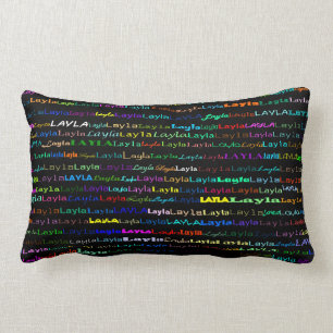Layla Text Design I Lumbar Kissen