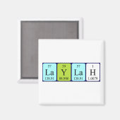 Laylah Periodenmagnet Magnet (Vorderseite/Rückseite)