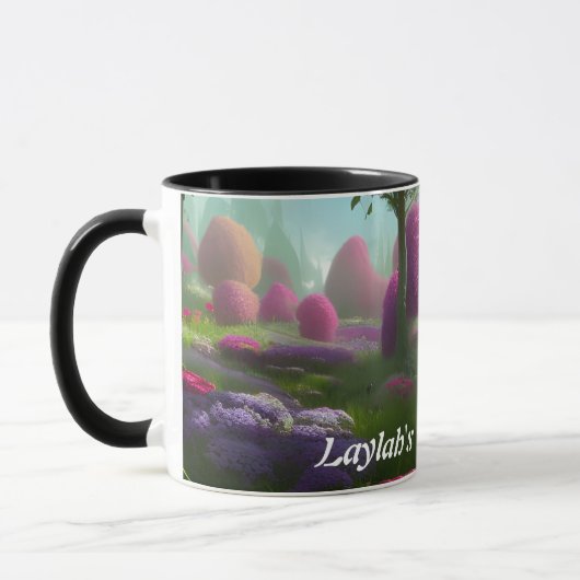 Laylas Morgentee Personalisiert anpassbar Tasse (Links)