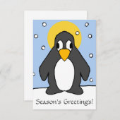 Laylas Pinguin 2023 Mitteilungskarte (Vorne/Hinten)