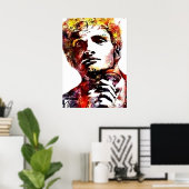 Layne Staley Portrait Poster (Heimbüro)