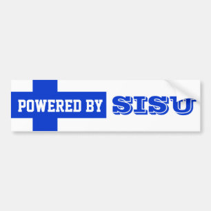 LaYooper trieb durch Sisu Autoaufkleberfinn-Flagge Autoaufkleber