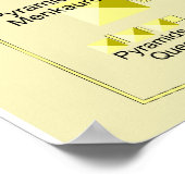 Layout des Gizeh-Pyramid-Komplex-Diagramms Poster (Ecke)
