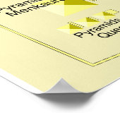 Layout des Gizeh-Pyramid-Komplex-Diagramms Poster (Ecke)