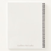 Layout des Liebe Notizblock (Rückseite)