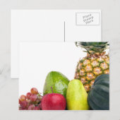 Layout für frisches Obst und Gemüse Postkarte (Vorne/Hinten)