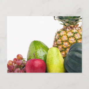 Layout für frisches Obst und Gemüse Postkarte