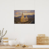Layton Utah Temple Painting™ LDS Wall Art Poster (Küche)
