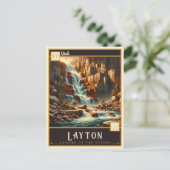 Layton, Utah | VINTAG Postkarte (Stehend Vorderseite)