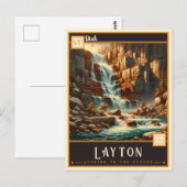 Layton, Utah | VINTAG Postkarte (Vorne/Hinten)