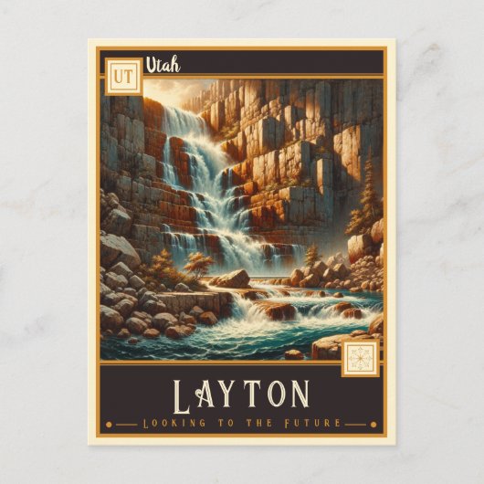 Layton, Utah | VINTAG Postkarte (Vorderseite)