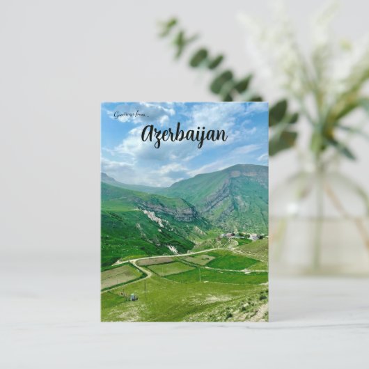Laza Qusar Aserbaijan Postkarte (Stehend Vorderseite)