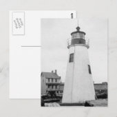Lazaretto Point Lighthouse Postkarte (Vorne/Hinten)