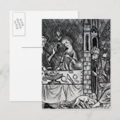 Lazarus am Tor des reichen Mannes Postkarte (Vorne/Hinten)