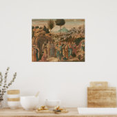 Lazarus Benozzo Gozzoli Kunst, Dichtung und Musik Poster (Küche)