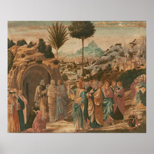 Lazarus Benozzo Gozzoli Kunst, Dichtung und Musik Poster (Vorne)