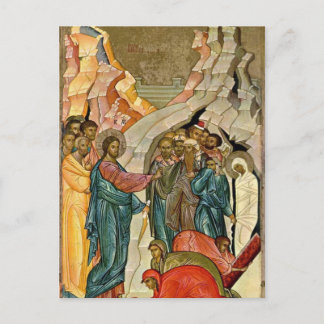 Lazarus-Orthodox-Christliches Symbol anheben Postkarte