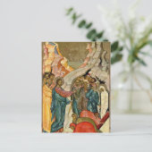 Lazarus-Orthodox-Christliches Symbol anheben Postkarte (Stehend Vorderseite)