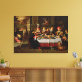 Lazarus und der Tisch des Reichen Leinwanddruck (Insitu (Wohnzimmer))