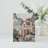 Lazarus und der Tisch des Reichen Postkarte (Stehend Vorderseite)